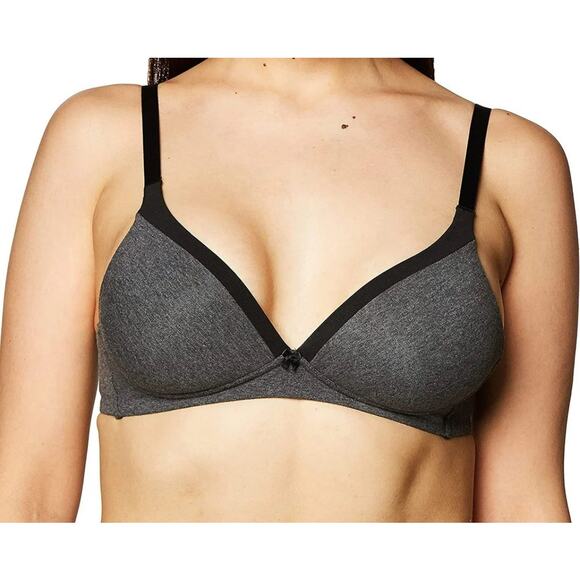 NWOT Warners Women's Size 34B Black Grey Bra - Picture 1 of 9